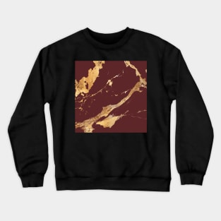 golden marble effect pattern Crewneck Sweatshirt